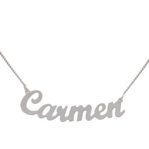 GARGANTILLA PLATA 925MM NOMBRE GRANDE