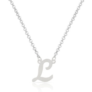 GARGANTILLA PLATA 925MM  LETRA INGLESA