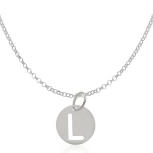 GARGANTILLA PLATA 925MM LETRA CALADA - 12MM