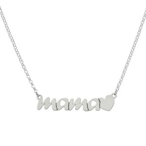 GARGANTILLA PLATA 925MM MAMA + CORAZON