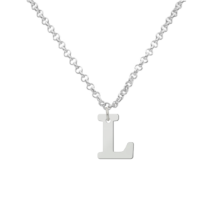 GARGANTILLA PLATA 925MM LETRA RECTA