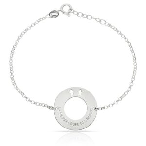PULSERA PLATA 925MM CIRCULAR + FRASE