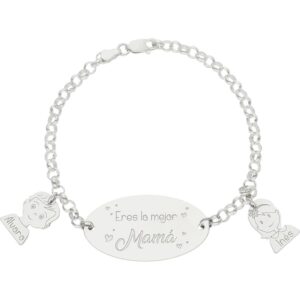 PULSERA PLATA 925MM MEJOR MAMA
