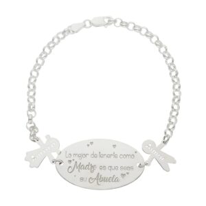 PULSERA PLATA 925MM MEJOR ABUELA