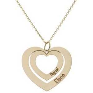 GARGANTILLA ORO 18KL CORAZONES NOMBRES
