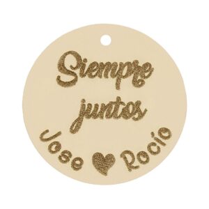 MI HISTORIA - ABALORIO ORO 18KL FRASE JUNTOS