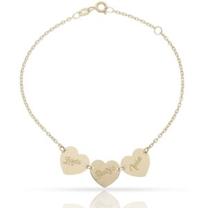 PULSERA ORO 18KL CORAZONES