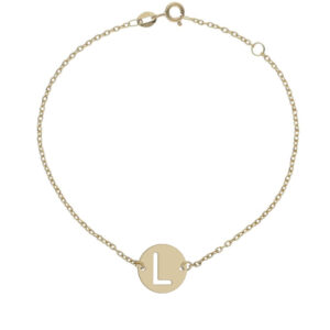 PULSERA ORO 18KL LETRA - 12MM