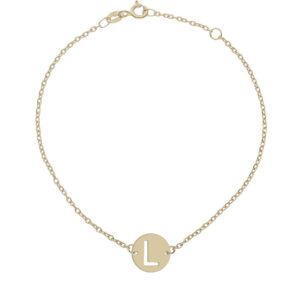 PULSERA ORO 18KL LETRA - 10MM